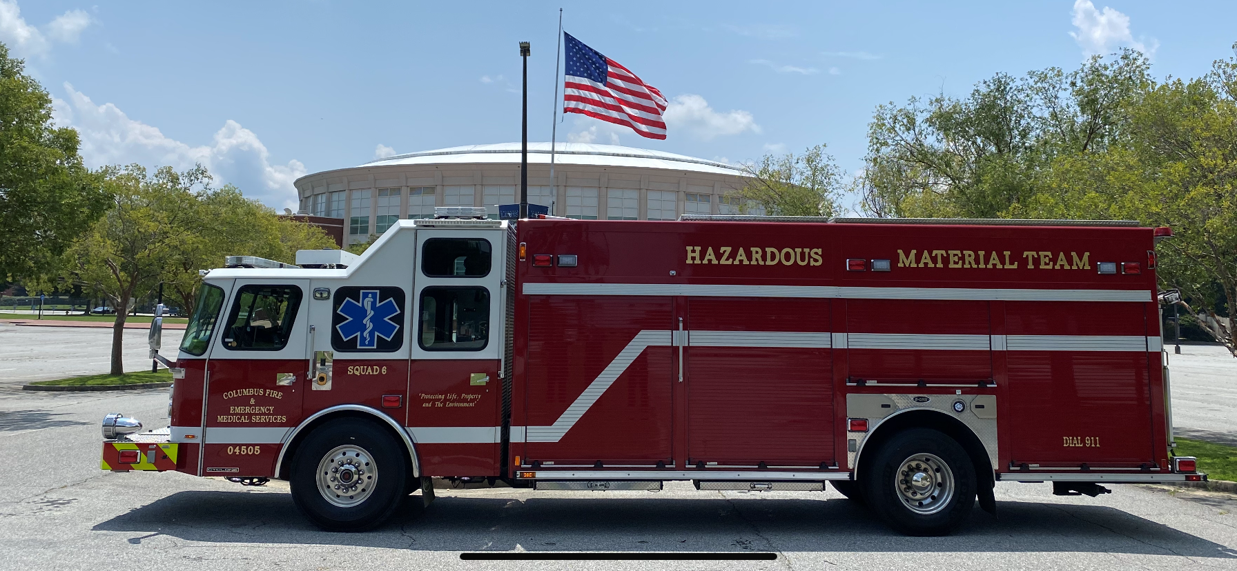 Columbus Fire Truck Side Image